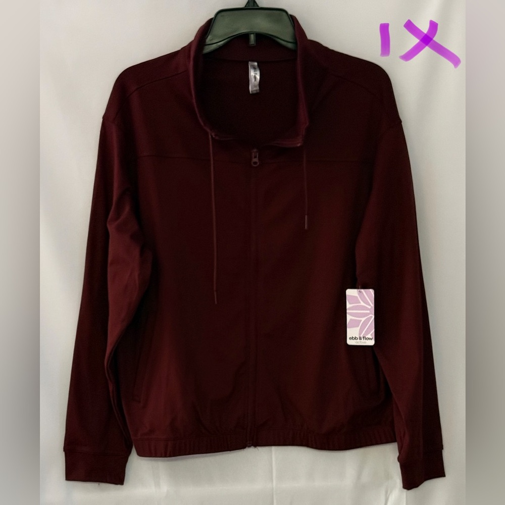 Chic Women's Burgundy Bomber Jacket